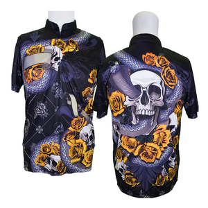 เสื้อเจอร์ซีย์ตาข่ายแห้งเร็วระบายอากาศได้ดีเสื้อเจอร์ซีย์พิมพ์ลายทั้งหมด - Product Image 1