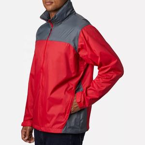 Wholesale Windbreaker Men <b>Jackets</b> Men <b>Lightweight</b> 100% Polyester Full Zipper <b>Waterproof</b> Outdoor <b>Jackets</b> For Hiking - Product Image 5