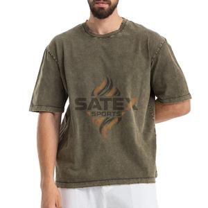 เสื้อยืดวินเทจผู้ชายแบบฟอกสี สไตล์ใหม่ ปรับแต่งได้ ทรงปกติ ผ้าฝ้าย 100% แขนยาว เป็นมิตรกับสิ่งแวดล้อม ระบายอากาศได้ดี - Product Image 1