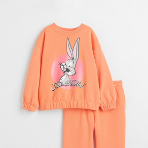 Sweat-shirt à col rond pour filles et enfants, sweat-shirt avec motif, impression de logo personnalisée pour hommes, 100% coton - Product Image 1