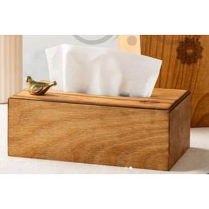 Caja de pañuelos de madera de mango moderna hecha a mano, elegante motivo de elefante, soporte decorativo de latón antiguo para el hogar para decoración del hogar - Product Image 3