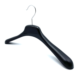 Manufacturer Black Translucent PP/PS <b>Plastic</b> Hangers High Quality Durable Modern Clothes Hanger Wholesale with Customized Logo - Product Image 1