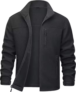 Veste en jean personnalisée pour hommes avec col montant, doublure en polaire respirante à capuche, fermeture à glissière-vêtements d'hiver de haute qualité vente en gros - Product Image 6