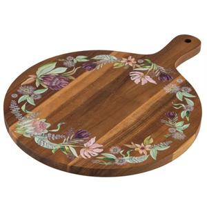 Tabla de Cortar de Madera Esmaltada de Alta Calidad con Mango para Frutas y Tabla de Queso de Madera Esmaltada con Nuevo Diseño - Product Image 1