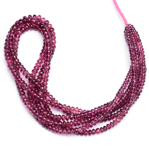 Cuentas Redondas Lisas de Turmalina Rubelita AAA de 3.50mm-5mm, Turmalina Rosa Natural, Piedra Preciosa, Cuentas Sueltas para Joyería - Product Image 5