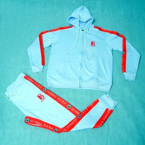 Personalizado 100% poliéster polar ajustado Color blanco Jogging chándales para hombres precio barato al por mayor chándales con cordón - Product Image 5