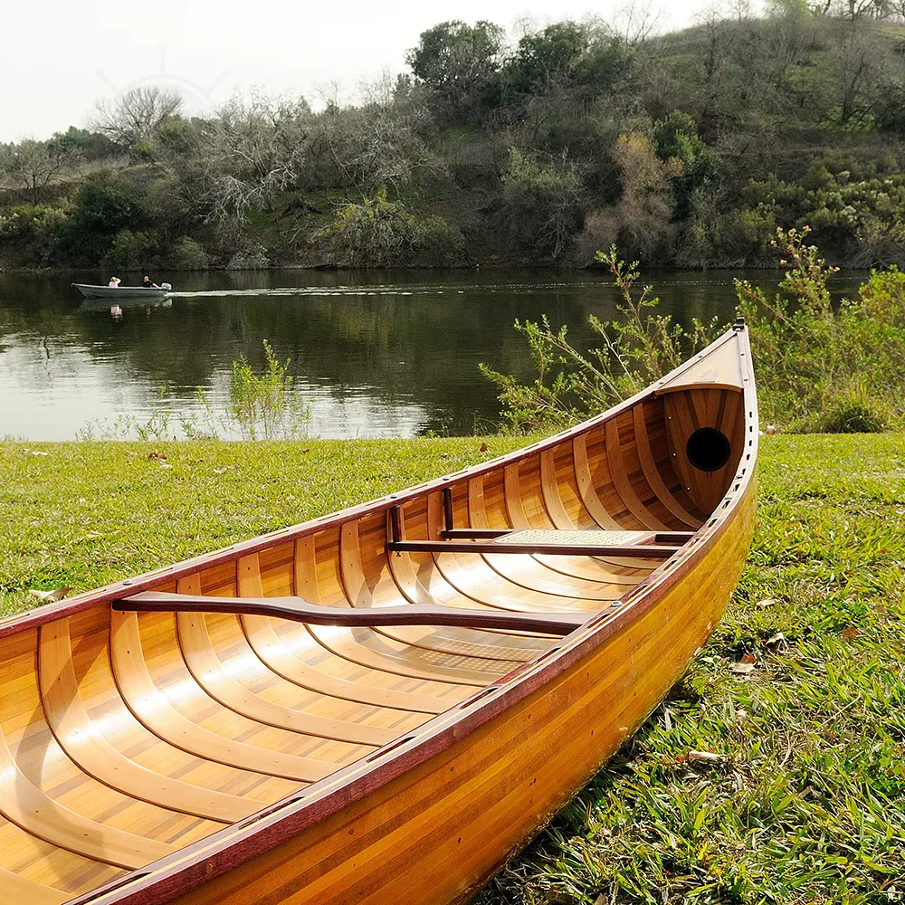 Wooden Canoe with Ribs 16 | Sample Available