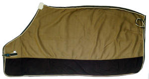 Tapis de cheval d'hiver économique de haute qualité conception double ton 210D Nylon Satin doublé tissu polaire Standard cou Dressage utilisation soin - Product Image 6