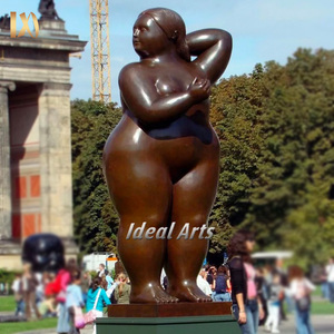 Ideal Arts Grand jardin extérieur en bronze fernando <span class=keywords><strong>botero</strong></span> grosse dame sculptures reproductions - Product Image 5