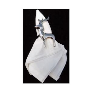 Porte-serviette en laiton nickelé personnalisé en gros pour décoration de table de Noël et de dîner - Product Image 2