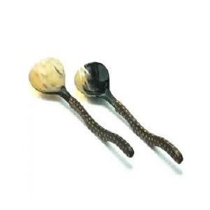 Cucharas de cuerno decorativas, tenedores, juego de cubiertos para comedor, cuchillo para mantequilla, cuerno de búfalo Natural, cubiertos de cocina para uso en restaurantes - Product Image 2