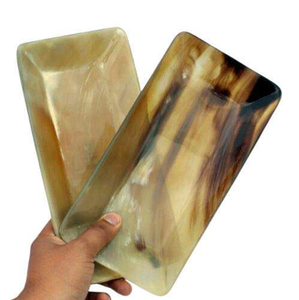 Bol en corne de buffle naturelle de style classique en gros, de haute qualité, poli, jetable, passe au lave-vaisselle, plateau de service - Product Image 3