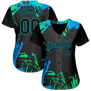 2025 versión superior de alta calidad sublimación personalizada equipos americanos conjuntos uniformes de béisbol de alta calidad hombres camiseta de béisbol para hombres - Product Image 4