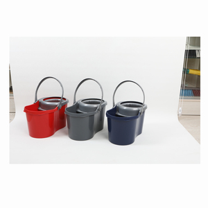 Modern Microfiber for Spin <b>Mop</b> Bucket Set with Telescopic Aluminum <b>Handle</b> and Plastic Basket - Product Image 2
