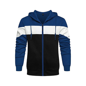Invierno manga raglán cremallera sudaderas con capucha logotipo personalizado poliéster/algodón al por mayor para hombres - Product Image 4