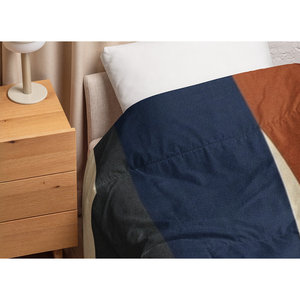 Piumone di Lusso Legacy Luxe in Terracotta Indaco con Motivo a Quadri Doppi Trapuntato Biancheria da Letto di Lusso Invernale Misure Singolo Twin Queen King - Product Image 3