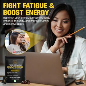 Gomitas de Shilajit del Himalaya Originales Sin Azúcar, 60 Gomitas de Shilajit para Aumentar la Energía y el Sistema Inmunológico, Gomitas de Shilajit con Sabor a Tamarindo - Product Image 3