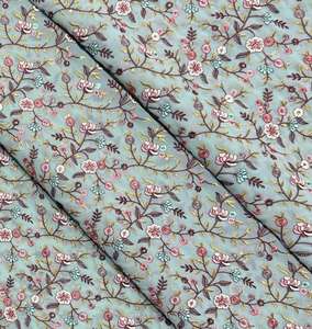 ผ้าจีออเจ็ตปัก2025คุณภาพสูงผ้าสำหรับงานปักลายแบบหนา - Product Image 1