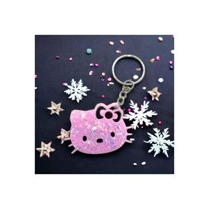 Portachiavi epossidico rosa Hello Kitty - Product Image 1