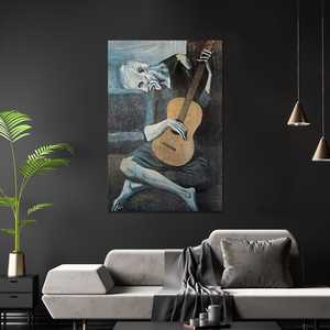 Póster de Pablo Picasso de Estilo Moderno, el Viejo Guitarrista, Arte de Pared en Lienzo - Product Image 5