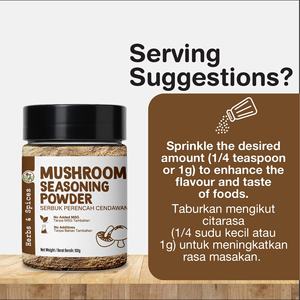 ORGANIC FIELDS 100g 80% Esencia de Champiñones Aromáticos en Polvo, Mezcla de Especias en Caja y Bolsa - Product Image 3