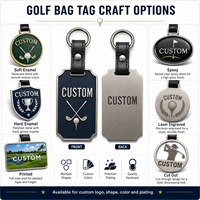 Étiquettes de bagages de golf personnalisables avec logo, étiquettes vierges pour sacs de golf