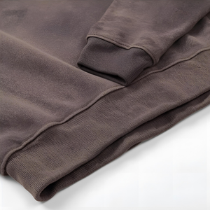 เสื้อสเวตเชิ้ตผ้าฟลีซแบบมีฮู้ดซักแบบวินเทจผ้าคอตตอนนุ่มทรงโอเวอร์ไซส์ - Product Image 2