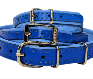 Collar de perro sabueso de cuero verde de alta calidad para galgo y Whippet - Product Image 1