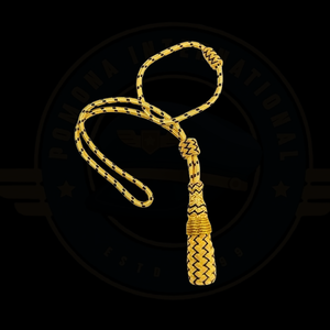 Haute qualité or lingot fil officier de la marine britannique épée tactique noeud sabre noeud poignard noeud gland frange rapière cordon - Product Image 1