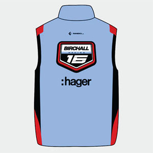 2025 diseño directo de fábrica Softshell chaqueta sin mangas para hombres sublimación Racing chaqueta sin mangas chaleco Nascar F1 estilo - Product Image 1