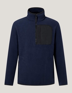 Chaqueta de Forro Polar Sherpa Personalizada para Hombre, Sudadera de Lana con Media Cremallera, Transpirable, 180g, con Bolsillo de Parche para Otoño e Invierno - Product Image 5