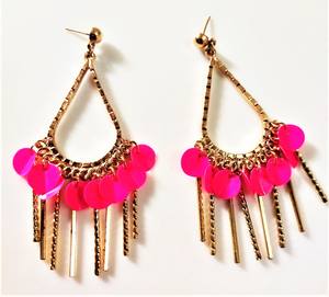 Pendientes colgantes de gota hechos a mano con diamantes de imitación de cristal con cuentas de flores de moda Vintage de alta calidad para mujer - Product Image 2