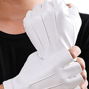 Guantes de Invierno de Medio Dedo de Cuero para Ciclismo y Motociclismo, Transpirables, Ecológicos, para Actividades al Aire Libre - Product Image 2