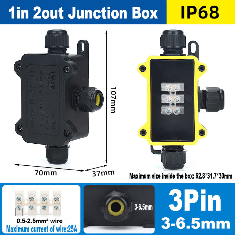 1in 2out small 3pin(3-6.5mm)