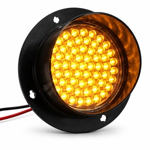 Lámpara de Señalización LED Ámbar de 55 LED, Resistente al Agua IP68, Módulo de Señalización para Camiones, 12V 24V, para Control de Tráfico - Product Image 1