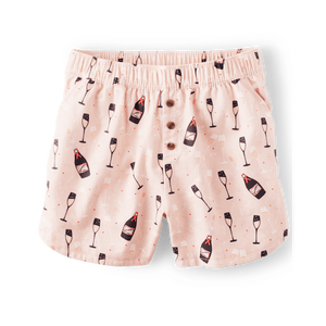 Pantalones Cortos de Pijama de Franela 100% Algodón de Lujo para Mujer de Childrens Place, Logotipo Personalizado, Cintura Elástica, Transpirables, Estampado Térmico - Product Image 1