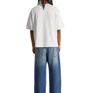 Camiseta Holgada de Hip Hop para Hombre, 100% Algodón, Alta Calidad, Diseño Personalizado, Estilo Urbano, Precio Económico, OEM - Product Image 4