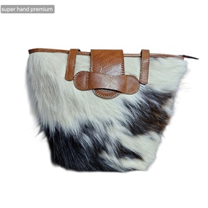 Felt Women's Minimalist Vintage Hobo <b>Bag</b> Fur Trim Water Resistant Medium Capacity Shoulder Strap Buckle Closure - Product Image 2