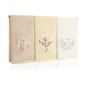 Serviettes en coton 100% brodées en gros, serviettes en tricot personnalisées à séchage rapide avec broderie personnalisée - Product Image 5