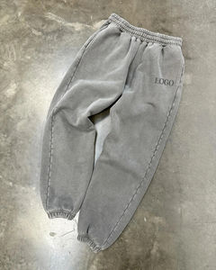 Ensemble de survêtement pour homme en tissu délavé à l'acide, très vendu, léger, avec sweat-shirt et pantalon, survêtement délavé à l'acide - Product Image 4