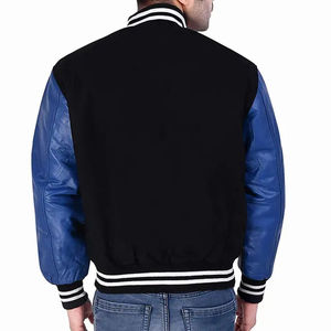 Haute Qualité Laine Corps En Cuir Manches Varsity Veste Pour Hommes Surdimensionné Letterman College Baseball Bomber Veste D'hiver Pour Hommes - Product Image 2