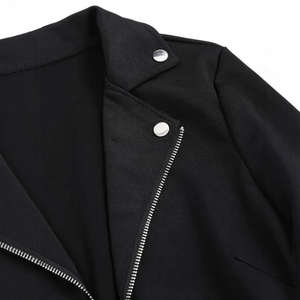 Veste décontractée pour femme avec fermeture éclair métallique et ourlet irrégulier, style transfrontalier - Product Image 6