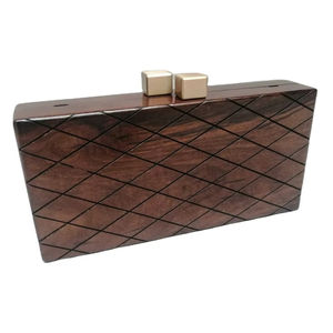 Bolsos de Madera Hechos a Mano en India, Bolsos de Mano de Madera, Bolsos de Hombro Tipo Clutch, Bolsos Cruzados Tipo Clutch - Product Image 1