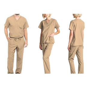 Conjunto de Uniforme Médico de Enfermera, Ropa de Trabajo Unisex, Jersey con Cuello en V, Camiseta y Pantalones, Conjuntos de Dos Piezas - Product Image 3