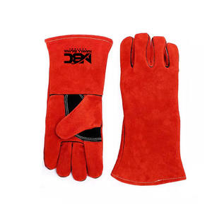Gants de travail en cuir de vache fendu de haute qualité fabriqués à l'usine à bas prix Gants de sécurité de soudage ignifuges et antidérapants - Product Image 4