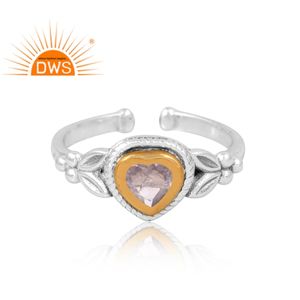 Dernière vente 925 argent Sterling naturel Rose Quartz pierre précieuse bague bijoux personnalisés pour les femmes cadeau pour elle - Product Image 3