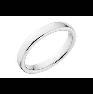 Bague unisexe certifiée par un tiers, style bohème, en argent sterling 925, plaqué rhodium, polissage haute brillance, 3 mm, vente en gros Krittika Jewelers - Product Image 2