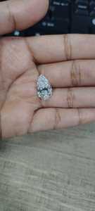 เพชรเลี้ยงในห้องปฏิบัติการ 6 กะรัต ทรงลูกแพร์ ความสะอาดระดับ VS1 สี E F คุณภาพสีดีที่สุด ราคาขายส่งจากผู้ผลิตโดยตรง - Product Image 3