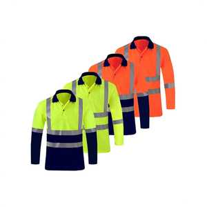 Chemises de travail réfléchissantes à manches longues personnalisées avec logo, pour le trafic routier, l'industrie minière, la construction, uniforme de travail haute visibilité - Product Image 6