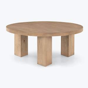 โต๊ะกาแฟไม้เนื้อแข็งสไตล์ชนบท  งานฝีมือจากไม้ธรรมชาติ สำหรับตกแต่งบ้านสไตล์ฟาร์มเฮาส์ - Product Image 3